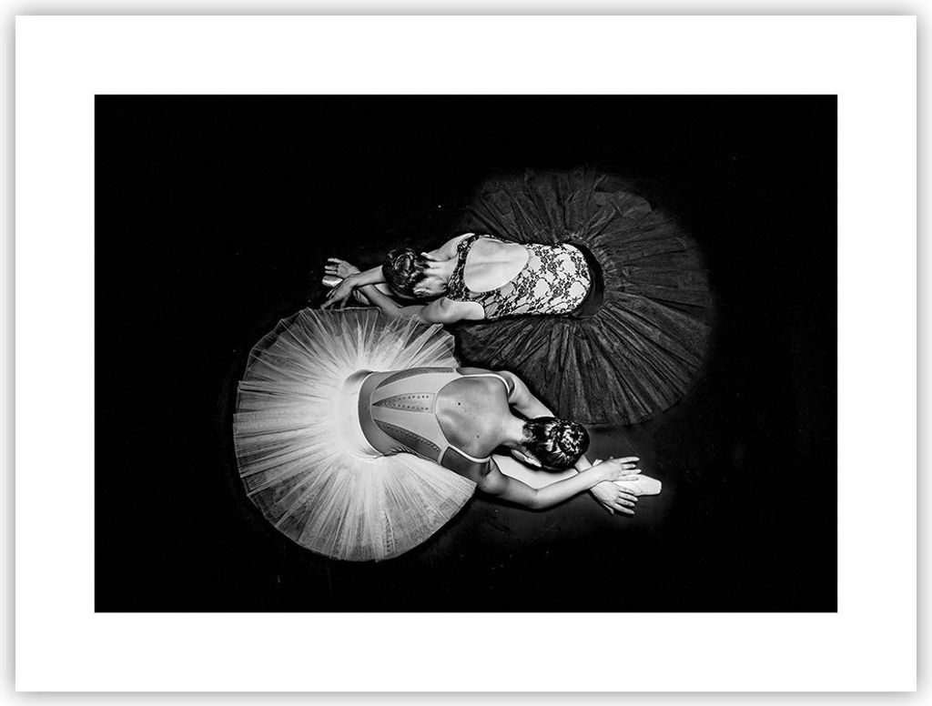 Poster - Poster ohne Rahmen - Ballerinas Ballett Tanz - 40x30 cm - Wand Bild - Wanddeko - Wandbilder - Kunstposter - Wandposter - Bilder - Kunstdru...