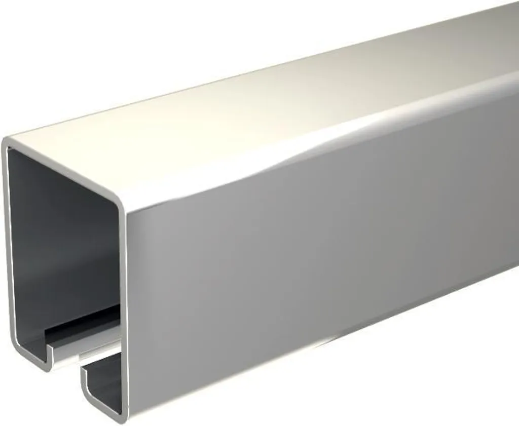 Rail de roulement pour porte coulissante en acier galvanisé - 3 m
