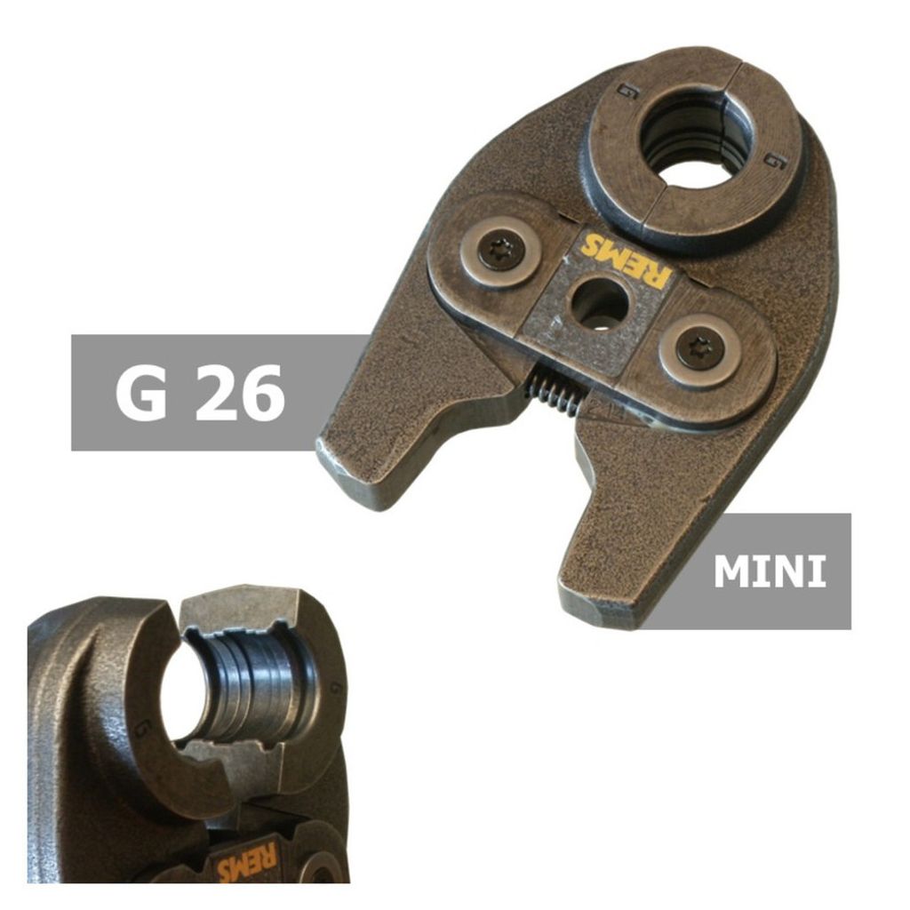 Rems MINI Presszange / Pressbacke - G - Profil, Größe G 26 (Pressbacke)