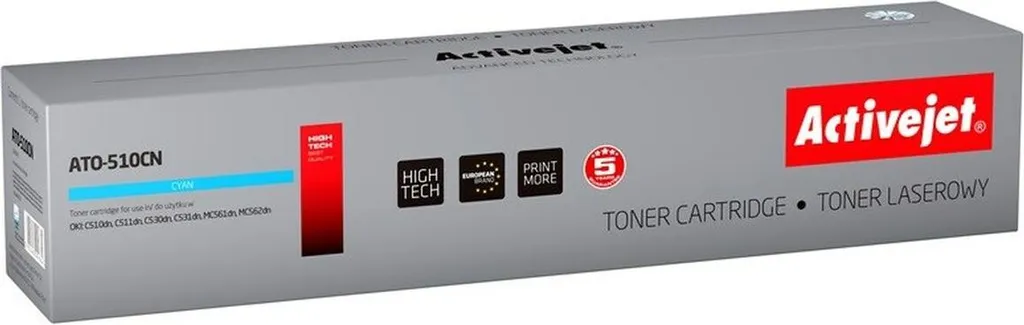 Activejet ATO-510CN Toner (replacement OKI 44469724; Supreme; 5000 pages; cyan)