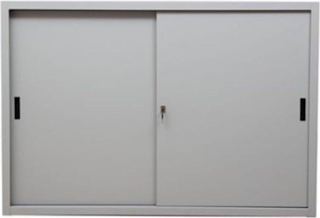 Schiebetürenschrank Ant | 3 Ordernhöhen | HxBxT 109x160x45 cm | Grau