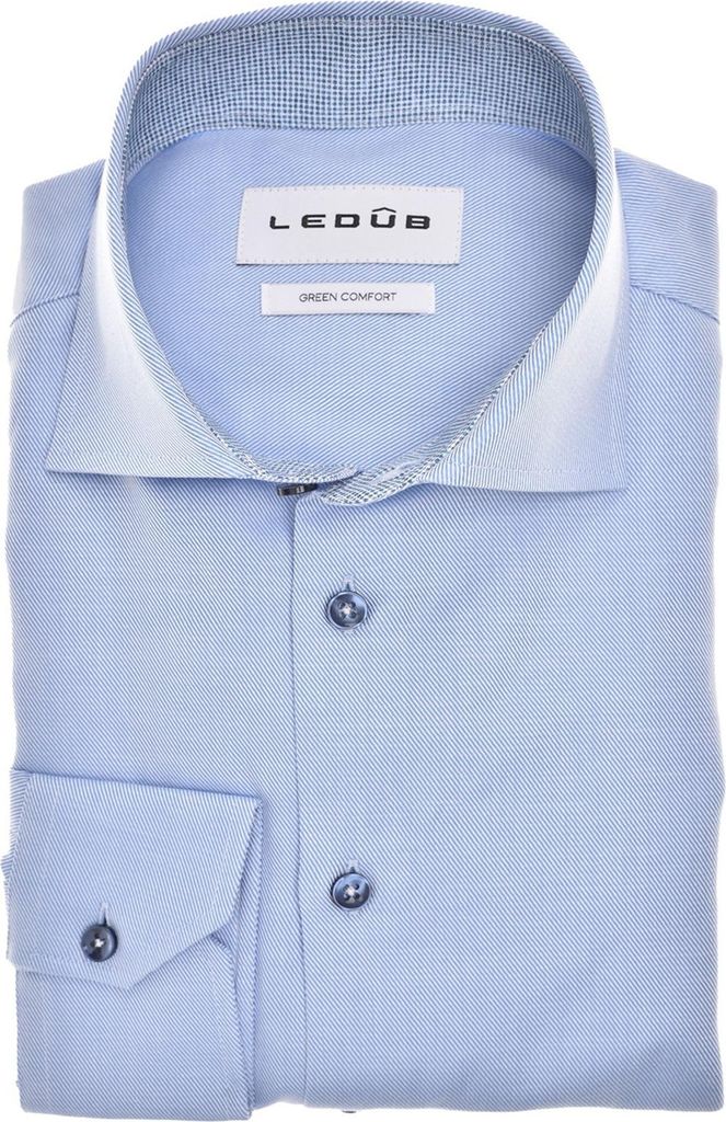 Ledub Modern-Fit neues Businesshemd blau