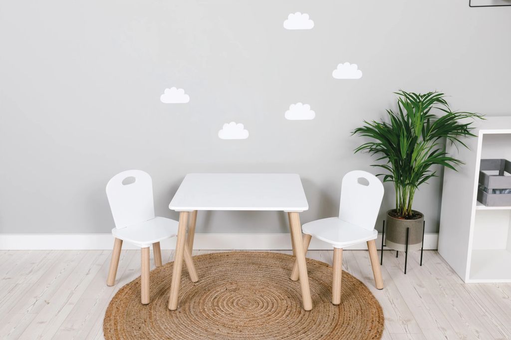 Tavolo in legno FreeOn con sedie Athena bianco Immagine del prodotto 