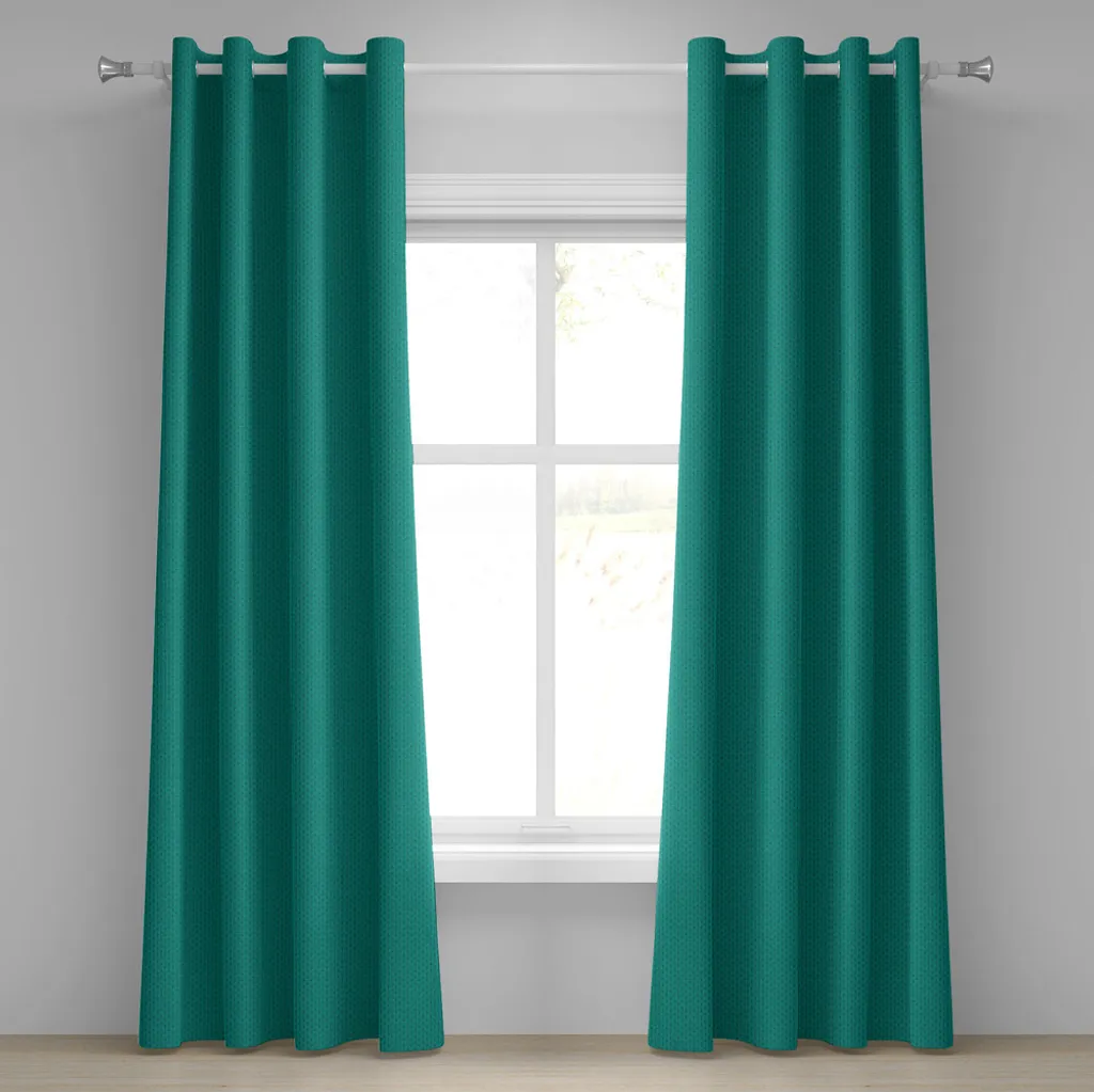 Tende Decorative ABAKUHAUS Verde Acqua 2 Pannelli con Occhielli