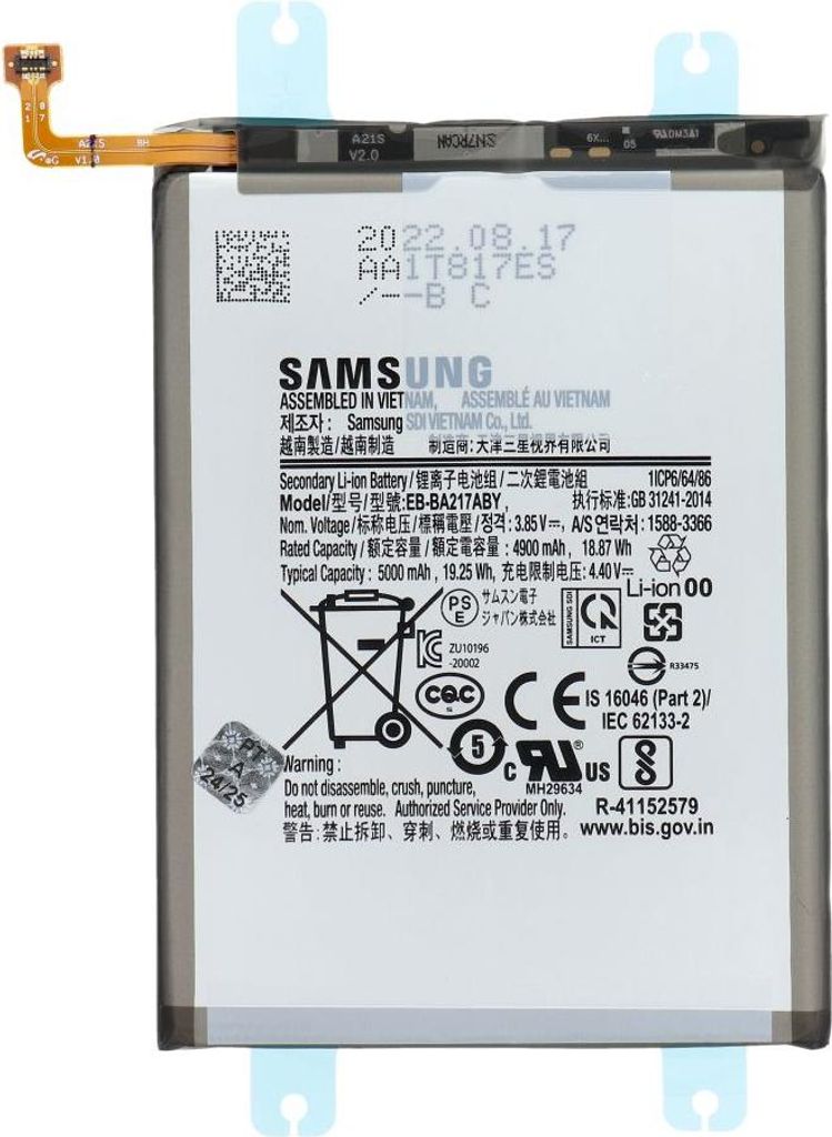 ServicePack Battery EB-BA217ABY passend für SAMSUNG A13/A04s/A13/A13 5G/A127 GH82-22989A