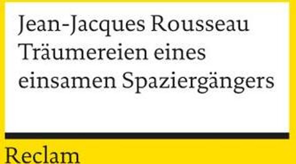 Träumereien eines einsamen Spaziergängers