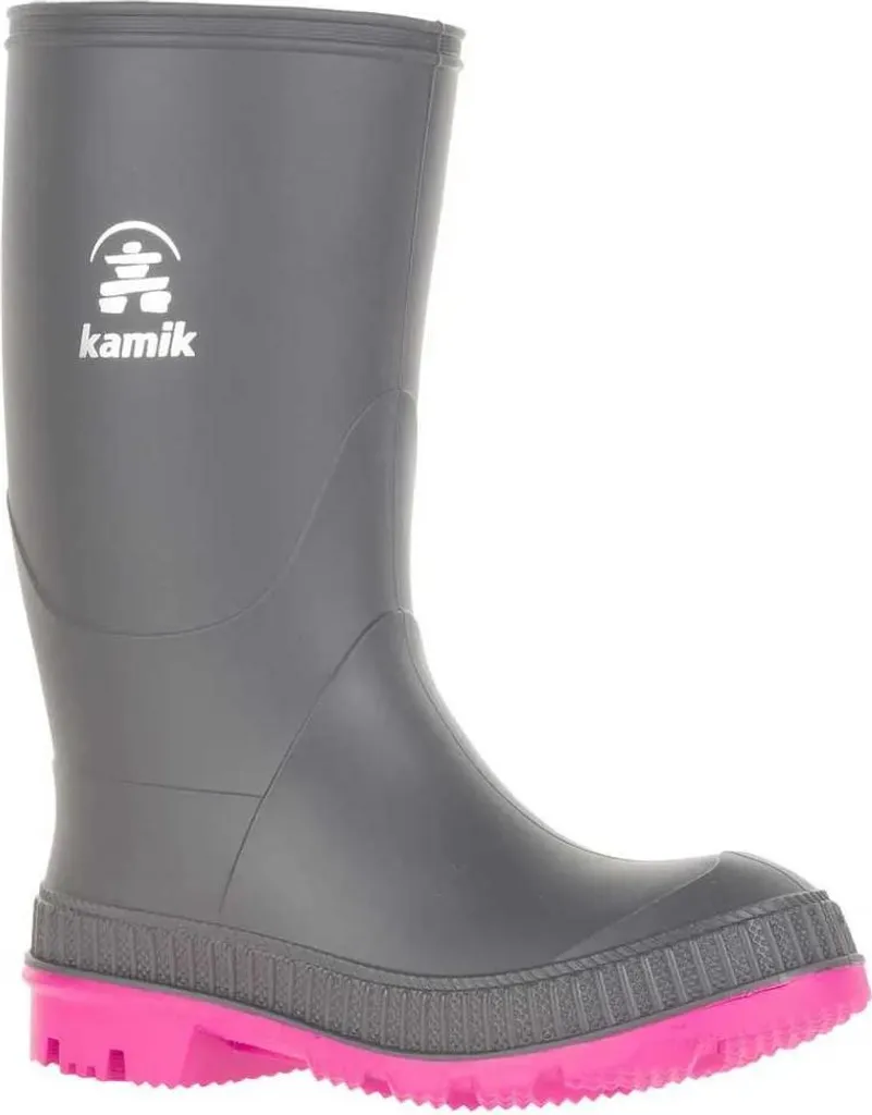 Finis les Pieds Mouillés avec les Bottes Kamik Stomp Grises Taille 30 EU