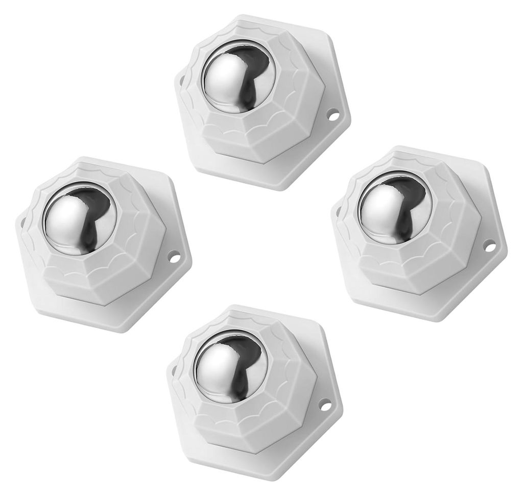 4er-Set Möbelgleiter für schwere Möbel, Tragkraft 200 kg + Kugelrollen, Schwerlastrollen, selbstklebende Rollen, große Möbelrollen für Möbel...