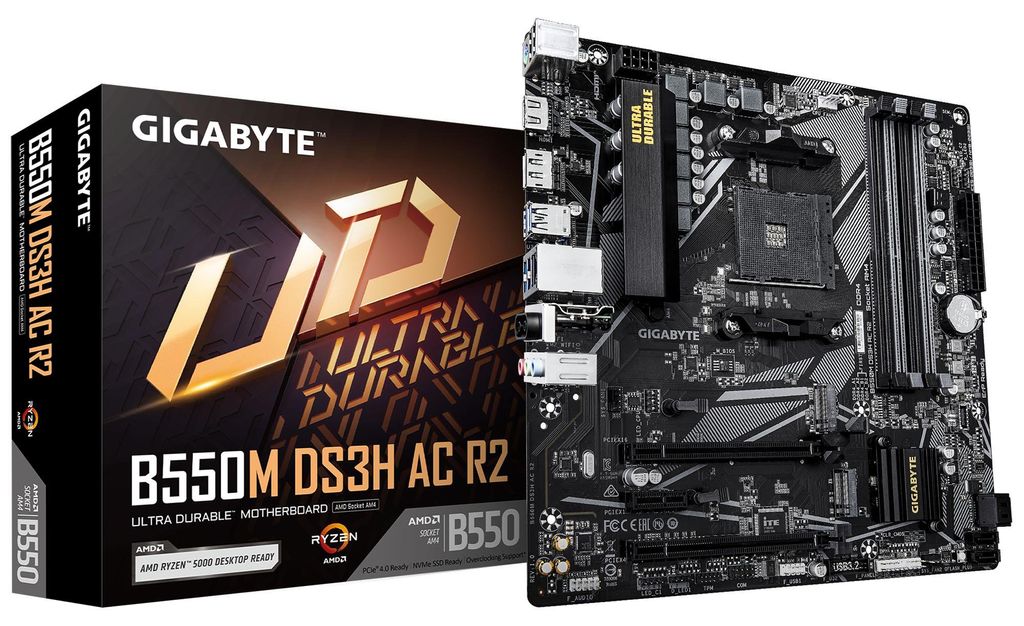 GIGABYTE B550M DS3H AC R2, Mainboard
