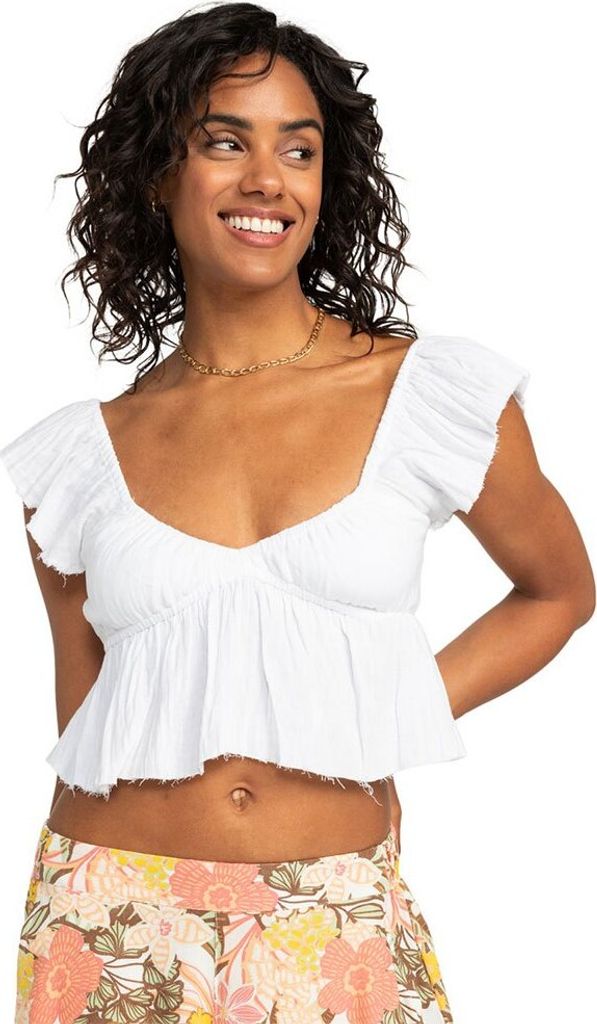 Roxy Brisa Woven Top ärmelloses T-shirt Beige S Frau Beige S