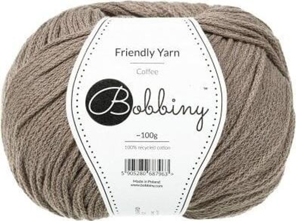 Bobbiny Friendly Yarn Coffee Strickgarn