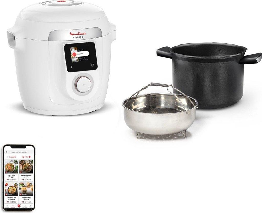 Moulinex Cookeo Wifi 9-in-1 CE952110, 6 l, 1600 W, Weiß, Produktbild 