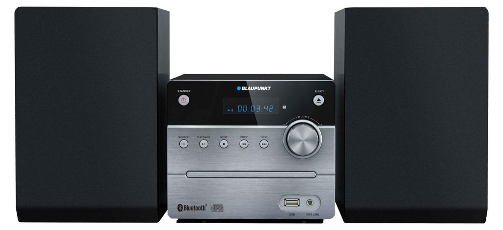 Blaupunkt MS12BT, Domáci audio mikrosystém, Čierna, 5 W, Obrázok produktu 