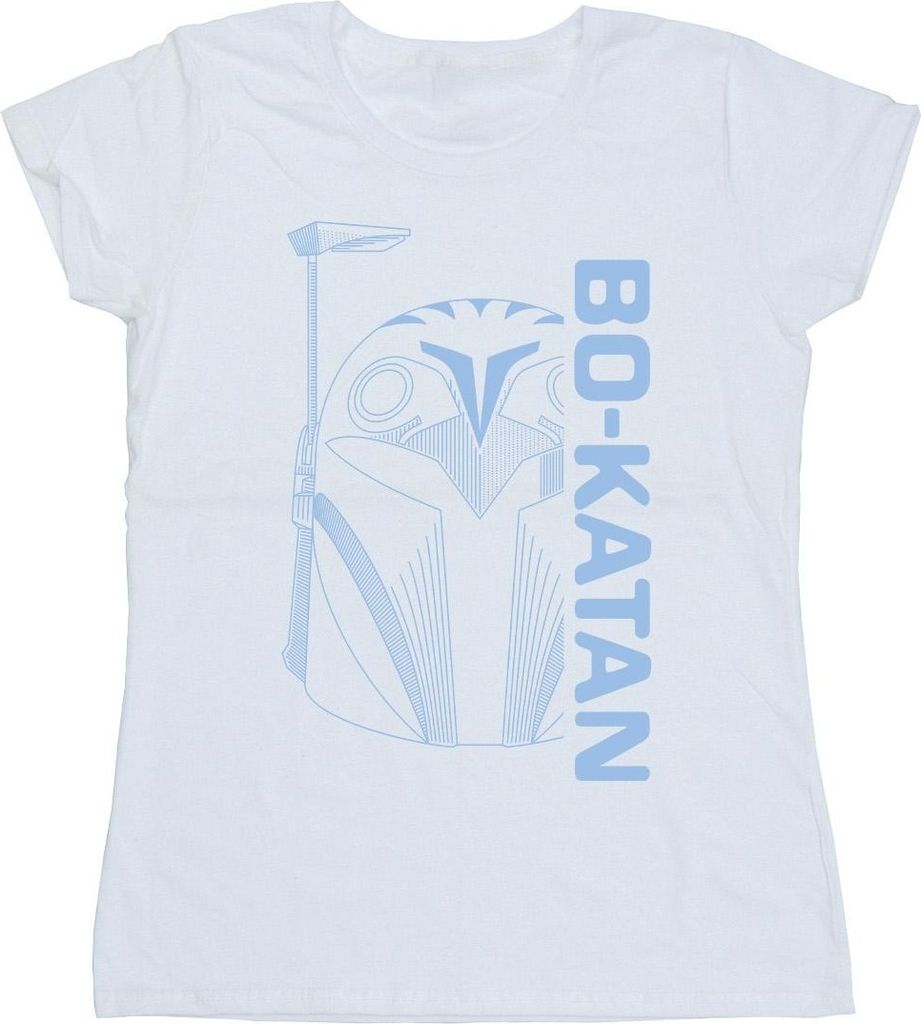 Star Wars - "The Mandalorian" T-Shirt für Damen BI43346 (L) (Weiß)