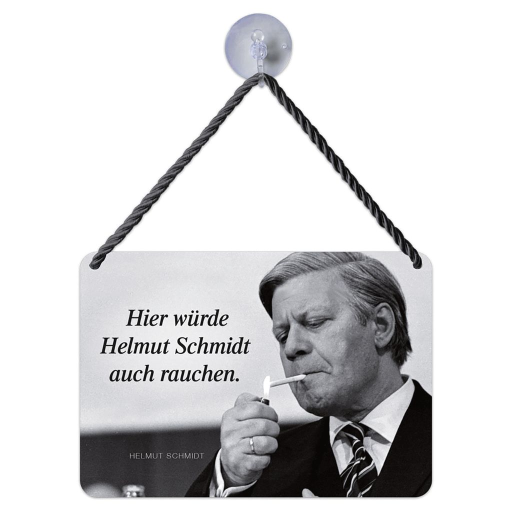Blechschild »Helmut Schmidt«. Produktbild 