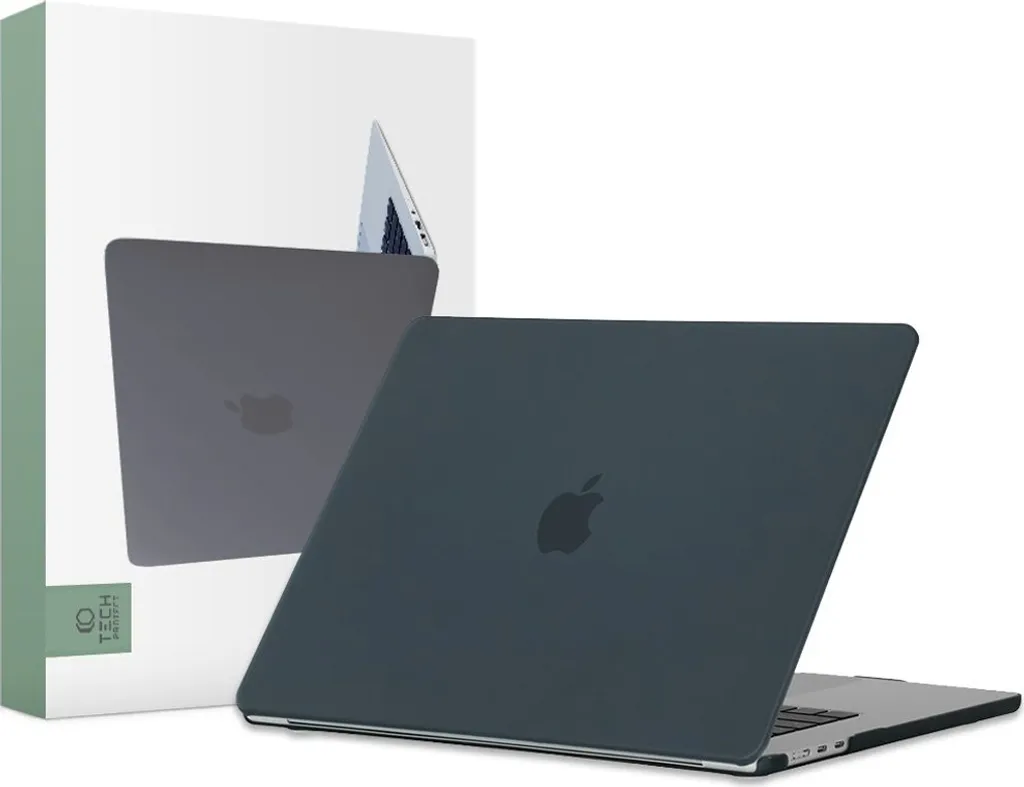 Tech-Protect Smartshell Macbook Air 15 M2 / M3 / M4 / 2023-2025 nero opaco