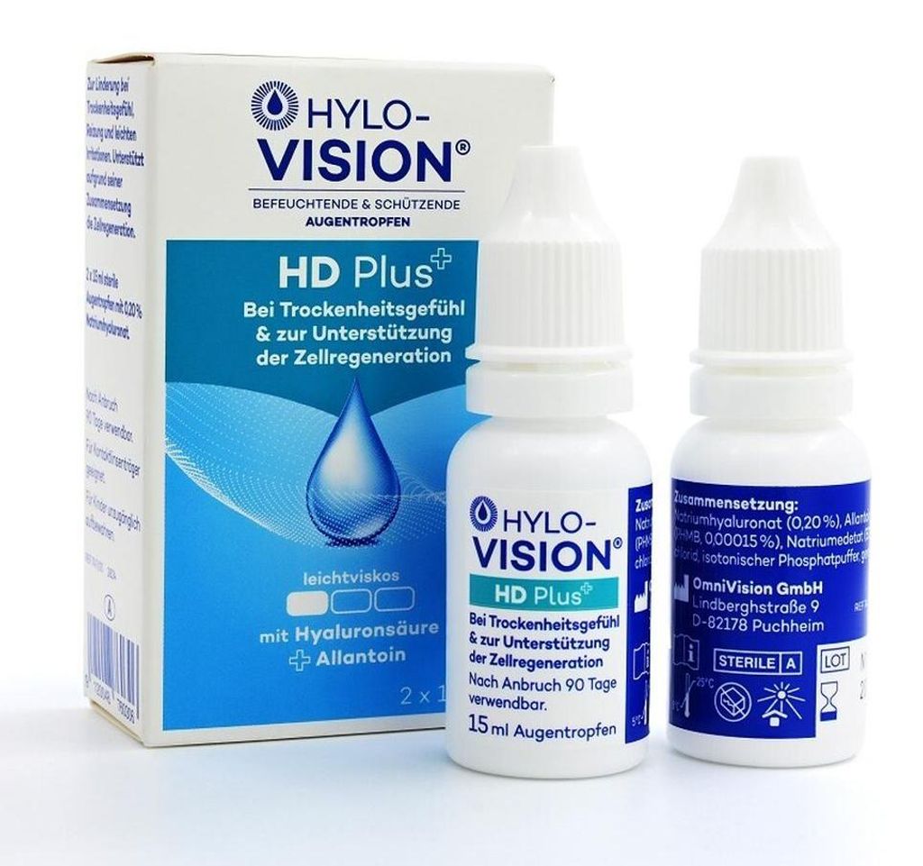 Hylo-Vision HD plus oogdruppels, 30 ml oplossing Productafbeelding 
