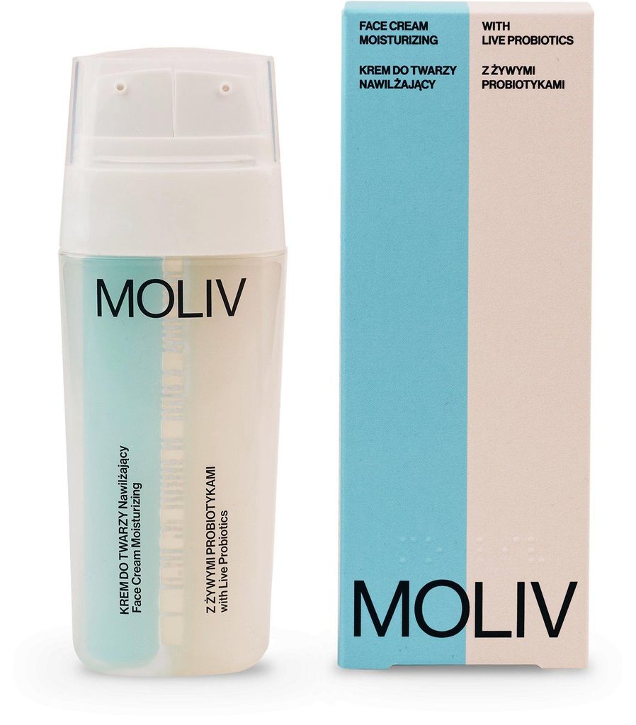 MOLIV Feuchtigkeitscreme mit lebenden Probiotika 30ml Produktbild 