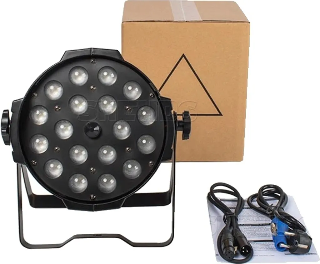 LED Zoom Par Light RGBWA+UV - Duo Projecteur Puissant (18x18W DMX)