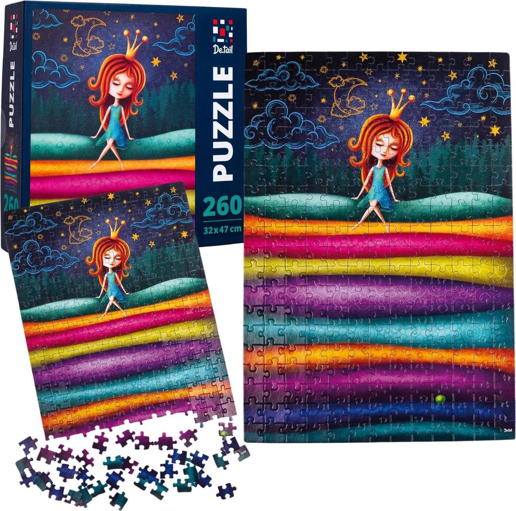 Schönes Prinzessinnen-Puzzle-Set 260 Teile Roter Käfer