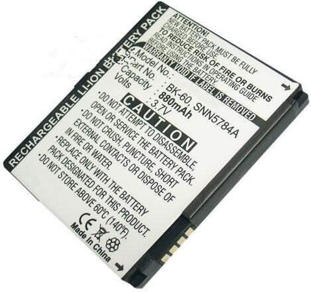 Akku für Motorola Razr V3 MAXX Li-Ion 3,7 Volt 600 mAh schwarz.