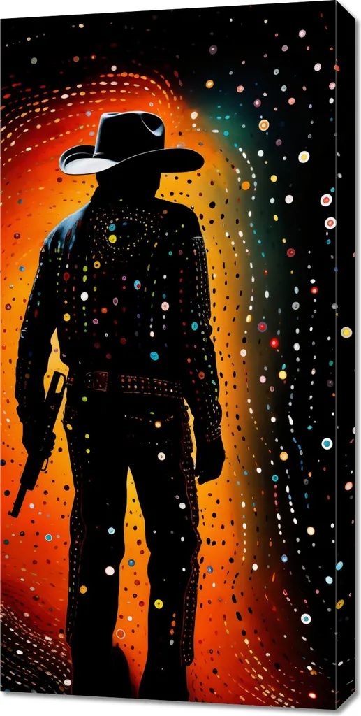 Quadro 50x100 cm Arciere stellare - 1