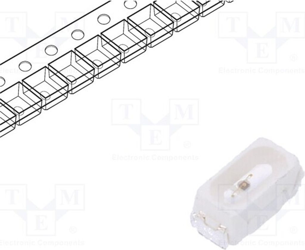 10x LED 180÷430mcd gelb SMD 3014,PLCC2 3x1,32x1,4mm 120° 20mA RF-YURC13TS-AE LED-D