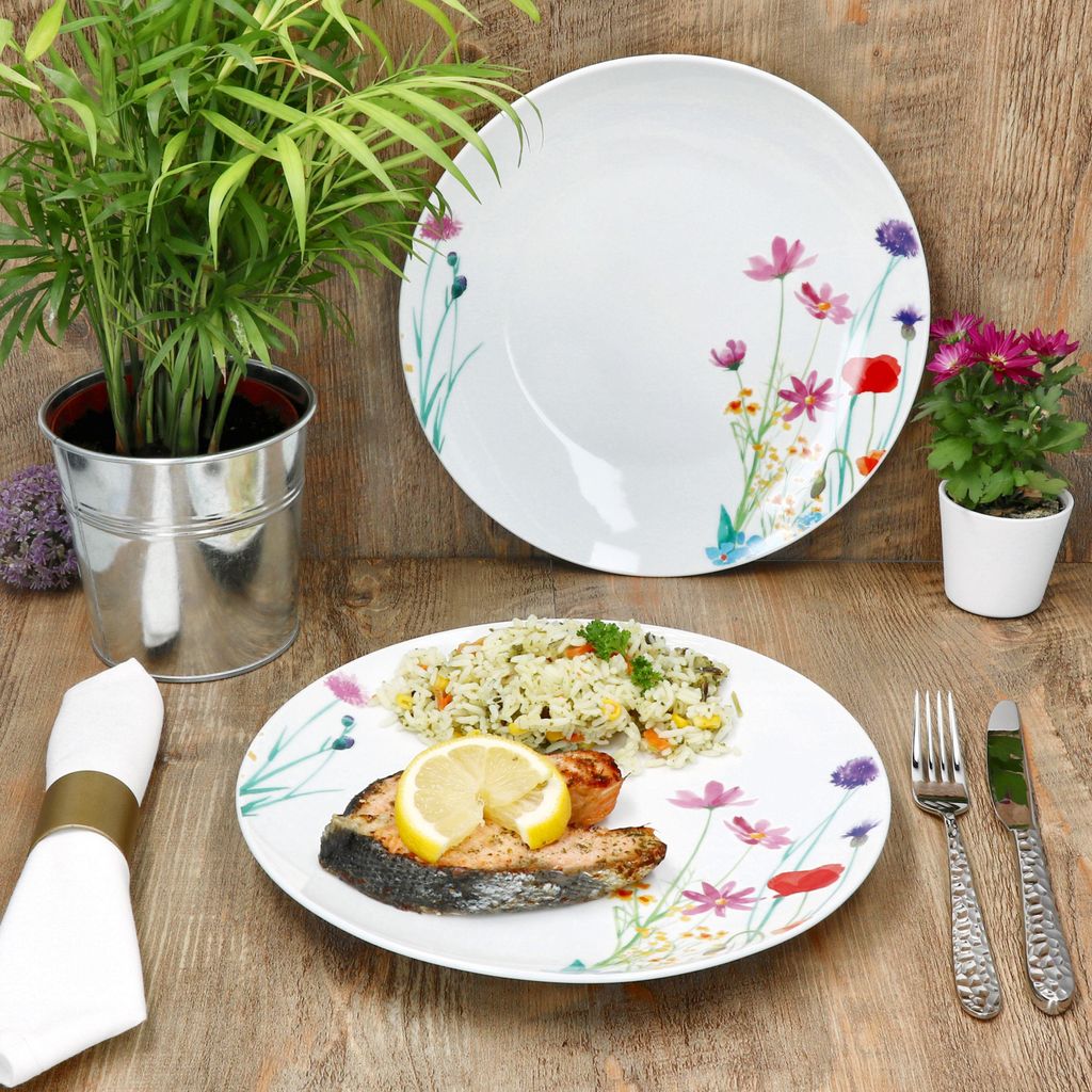 6x Marie Speiseteller Ø26,7cm Porzellan 6 Personen große