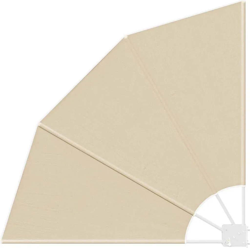 vidaXL Brise-vue balcon beige 115x115 cm en polyester résistant aux UV