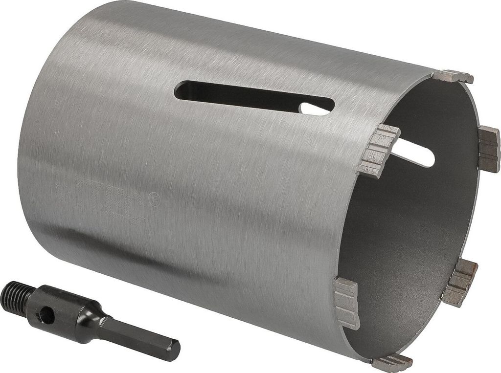Diamant Bohrkrone Nutzlänge 180 mm Ø 142 mm 6-kant Adapter kurz
