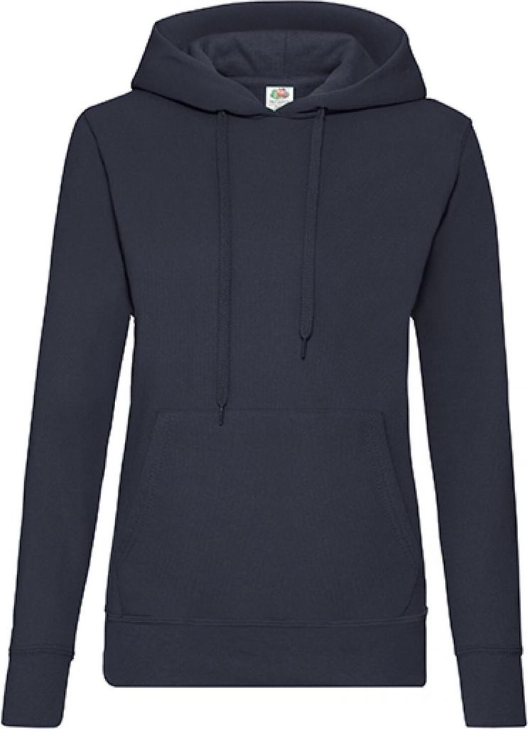 Fruit of the Loom 62-038-0 | Lady-Fit Classic Hooded Sweat - Farbe: Deep Navy - Größe: M