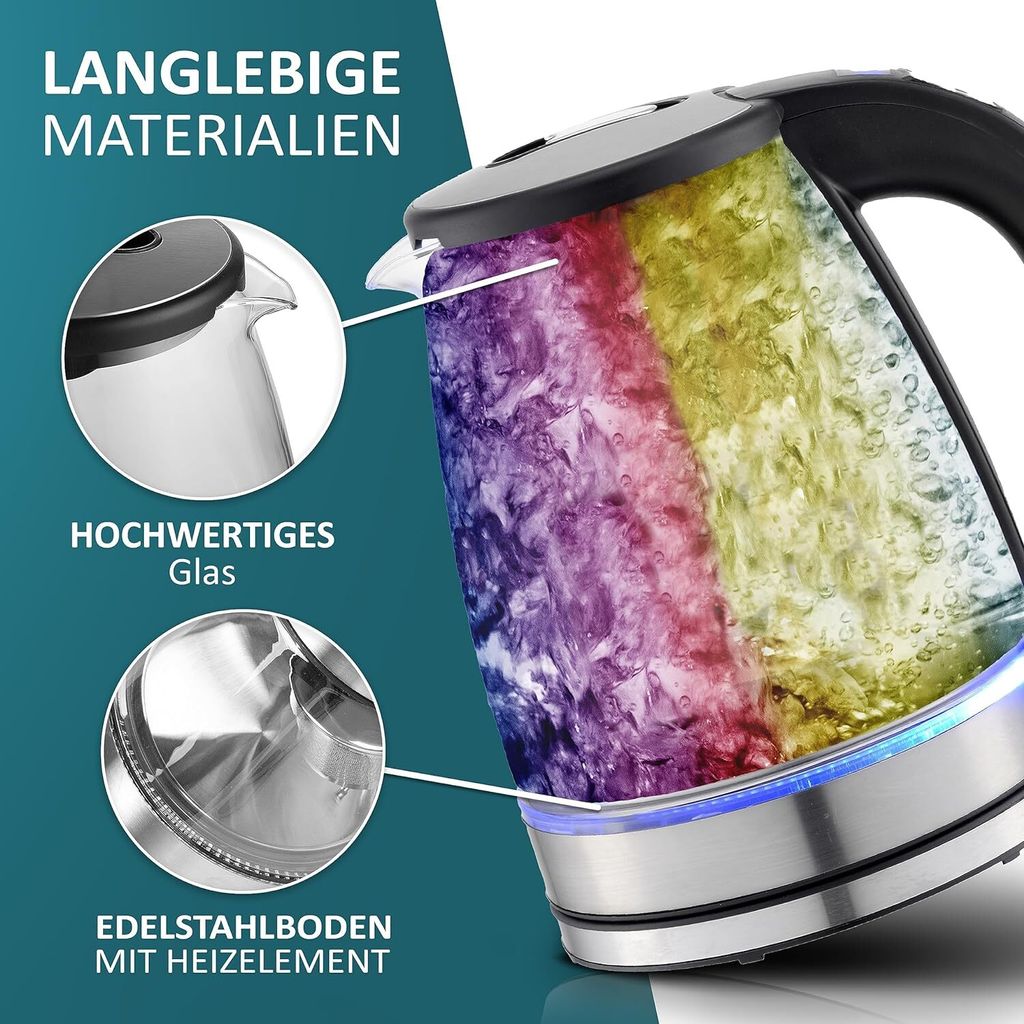 Skleněná konvice Ecosa s nastavením teploty | 40 °C - 100 Obrázek produktu 8