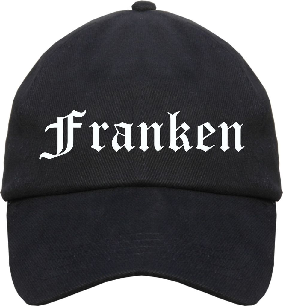 Franken Cappy - Altdeutsch bedruckt - Schirmmütze Cap Einheitsgröße Schwarz