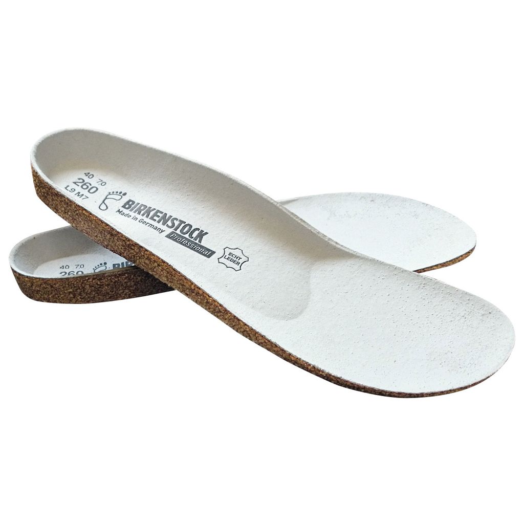 Birkenstock Ersatzfußbett für A630 und A640 Safe & Clean, Kork-Latex weiß Größe 37