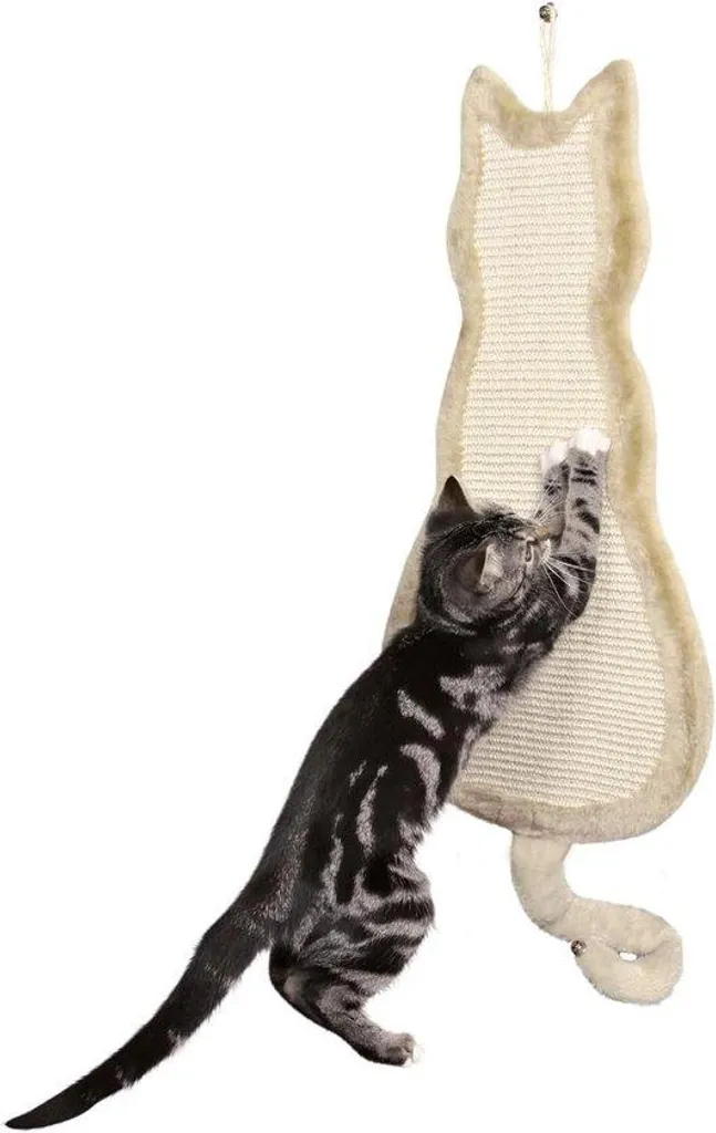 Griffoir plat pour chat en sisal beige naturel de grande dimension