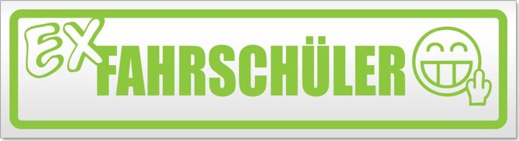 Ex Fahrschüler Magnetschild Schild magnetisch