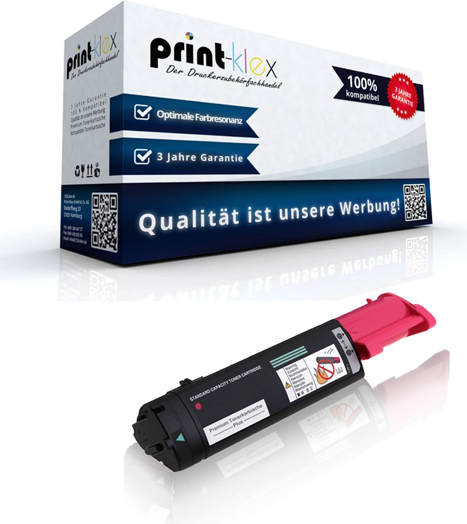 Kompatible Tonerkartusche für Epson Aculaser C 1100 Aculaser C 1100 N Aculaser C 1100 Series Aculaser CX 11 N S050188 Magenta Rot - Office Plus Serie