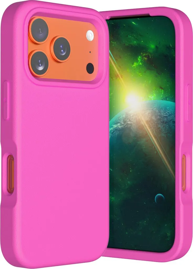 Cover Fucsia iPhone 17 Pro Max - Custodia Morbida EVA Antiurto