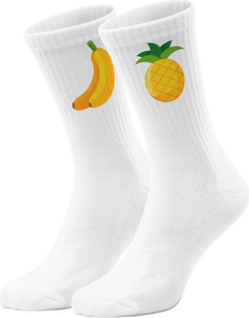 epicsocks Sunshine Fruits gelbe Früchte Socken in 37-41 im Paar