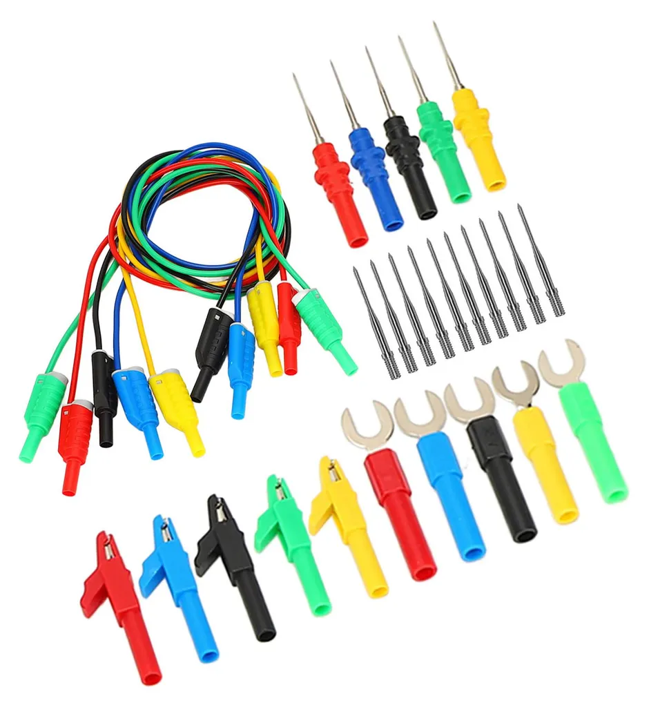 Pointes de test silicone empilables avec pinces et broches à fourche - 3