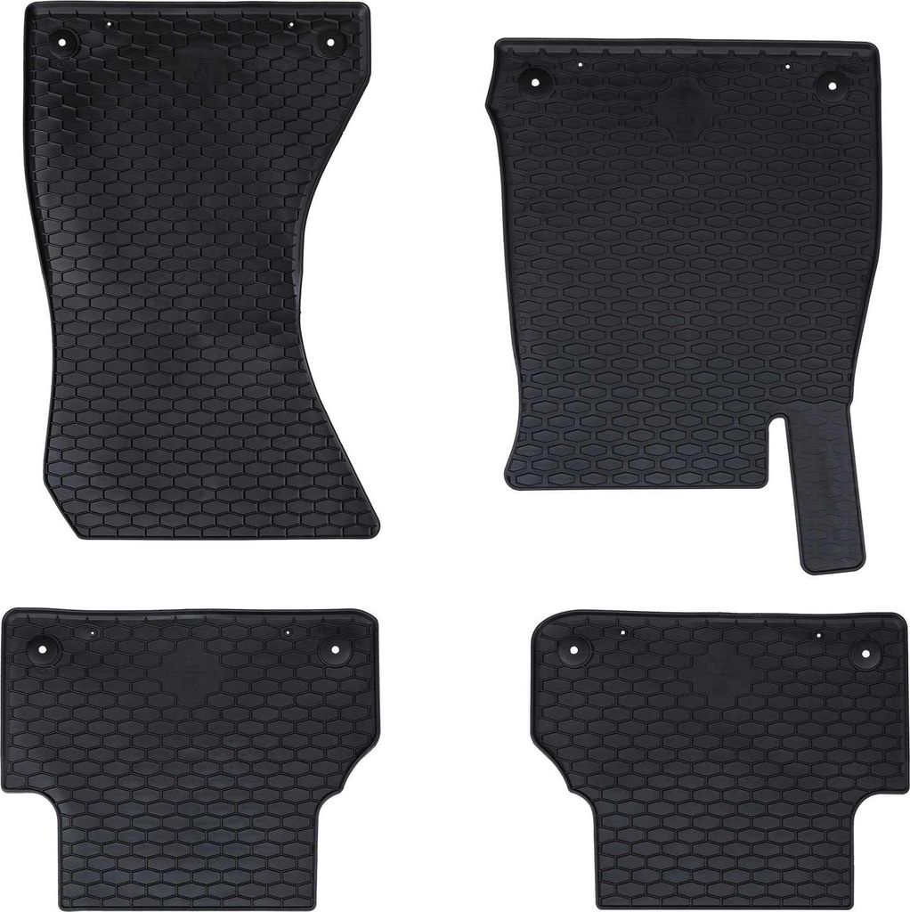 Autofußmatte 4 pcs Schwarz Geeignet für Audi A4 B9 2015-2024