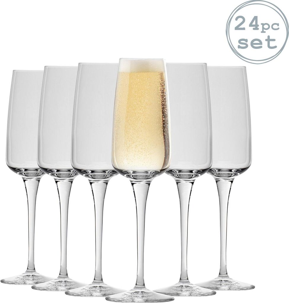 Bormioli Rocco Aurum Glas Champagner-Flöten Set - 230ml - Packung mit 24