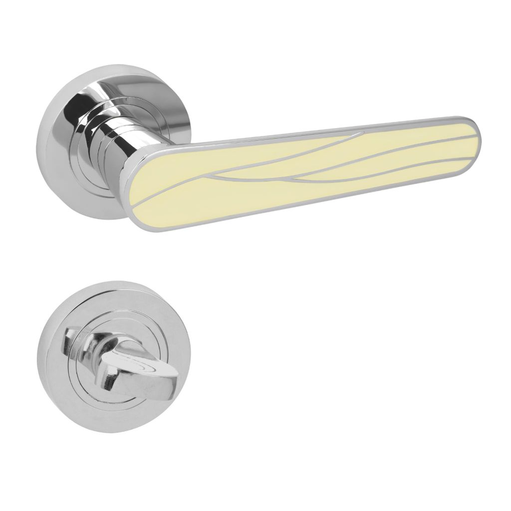 DOMINO Türgriff Drückergarnitur WC -Badezimmer Set | Produktbild 