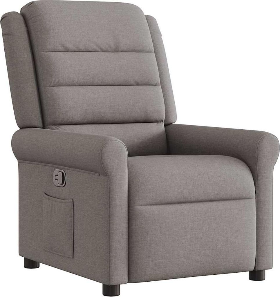 vidaXL Relaxsessel Taupe Stoff