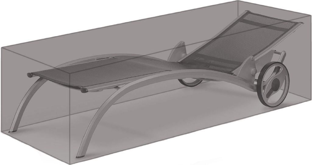 Grasekamp Black Premium Gartenliegenhülle 200x75x40cm / garden lounger cover / atmungsaktiv / breathable