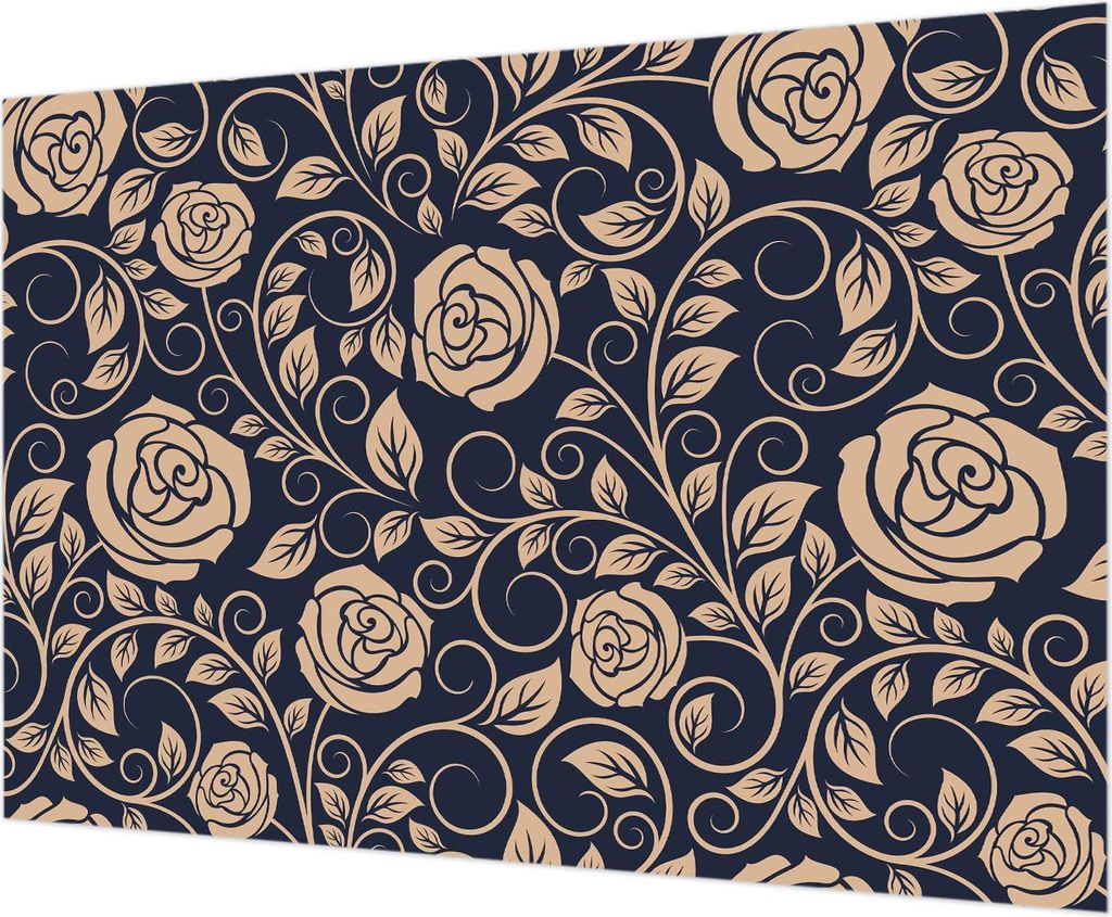 Wandtapete - Dekorative Tapete für Wohnzimmer - Tapetenfolie für Wanddekoration - 312x219 cm - Romantische Blumen