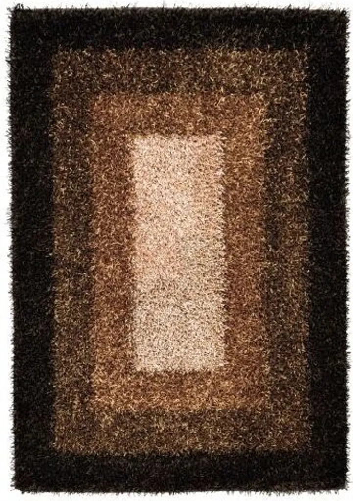 Tapis Confortable Brun Foncé 140x200 cm - Finition Shaggy Mali Dori