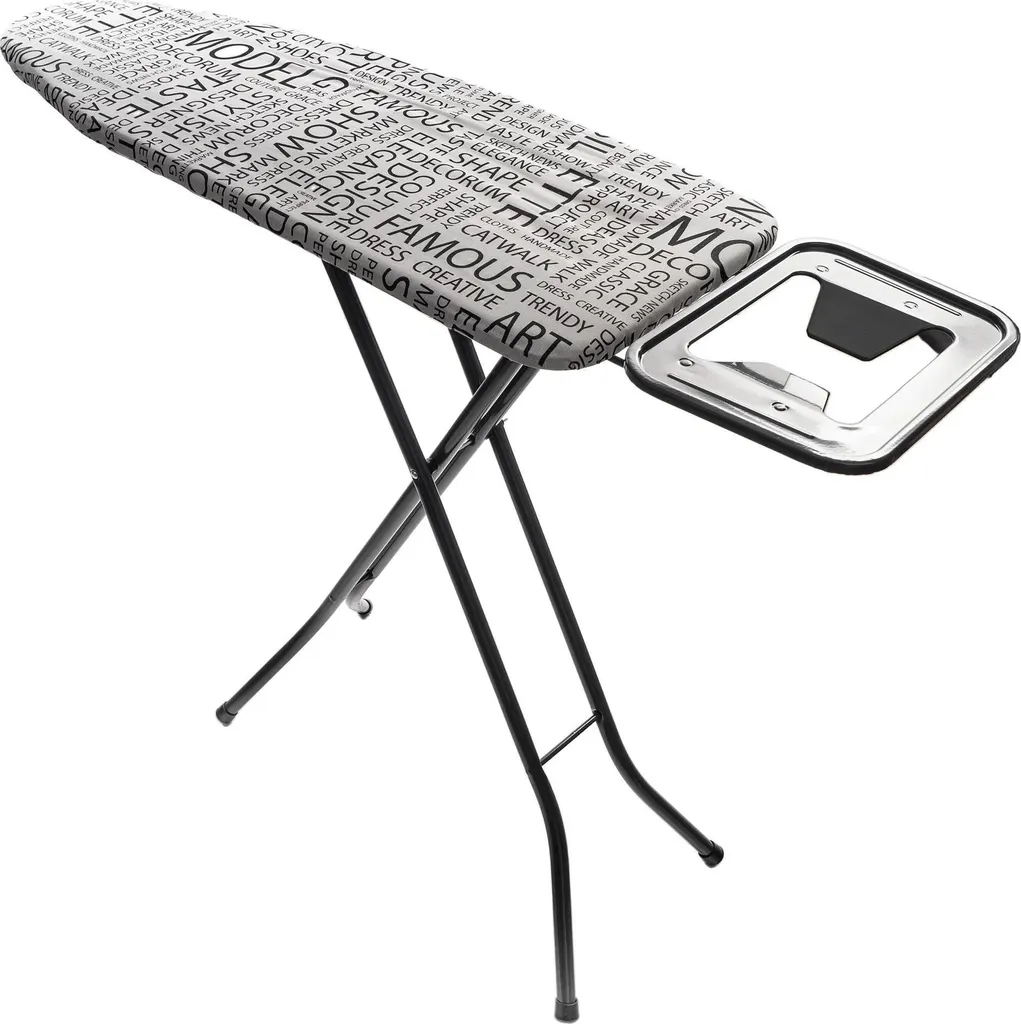 Table à repasser robuste 110 x 30 cm pliable avec support fer à vapeur
