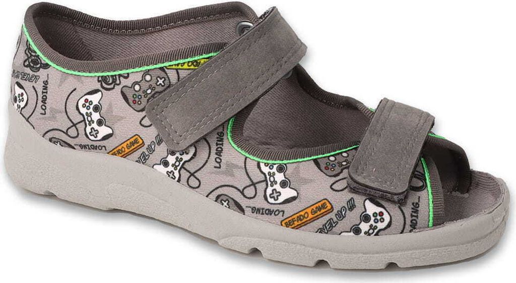 Jungen Hausschuhe, Sandalen Befado Max 969X172 969Y172 grau Produktbild 1
