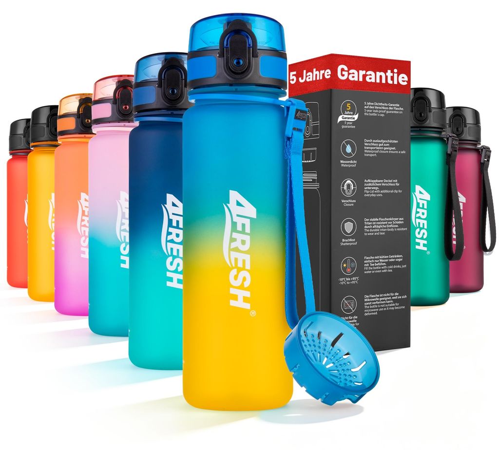 4FRESH Trinkflasche 1000 ml aus Tritan – BPA-freie Produktbild 